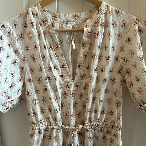 Anthropologie White and Pink Maxi Dress - Picture 4 of 7